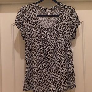 Black/white/gray layering top - (A-07)